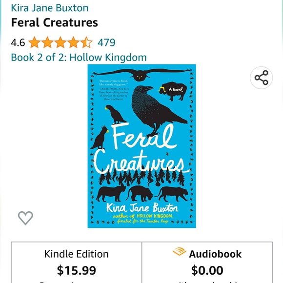 NEW Feral Creatures hardcover by Kira Jane Buxton - Picture 7 of 7